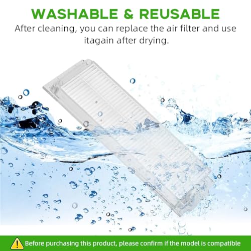 HASTHIP® Compatible with Mi Robot Vacuum Mop 2i Pro Replacement Filters Spare Accessories 2 PCS HASTHIP® Compatible with Mi Robot Vacuum Mop 2i Pro Replacement Filters Spare Accessories 2 PCS